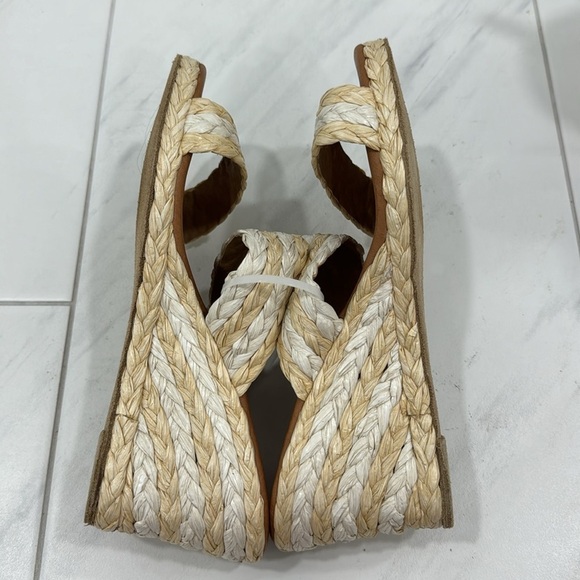 NEW! André Assous Nolita Raffia Wedge Slide Sandal - Size 40 - Picture 11 of 16